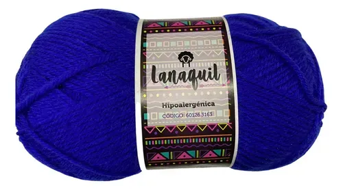 Ovillo de lana acrílica Hipoalergénica 100 grs – Azul Rey