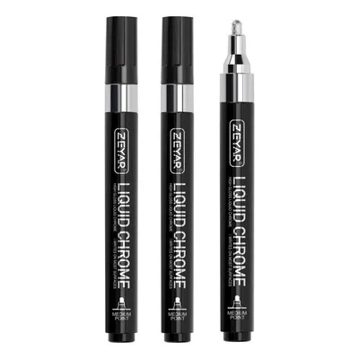 Lapiz Plateado efecto Cromado permanente – 2mm